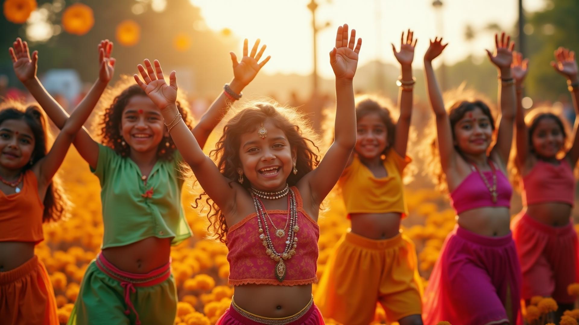 Children dancing Bollywood